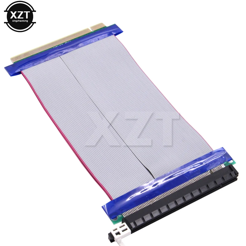 High Quality PCIe 16X PCI Express PCI-E 16X to 16X Riser Extender Card Adapter Flexible Cable For Graphics Card GPU Newest