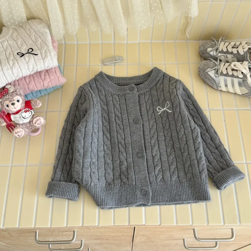 Children's Baby Girl Autumn Winter Spring Sweater Knitted Cardigan