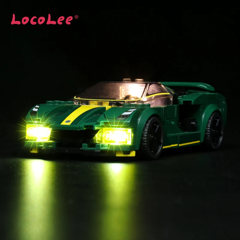 

LocoLee LED Lighting Set for 76907 Lotus Evija Speed Racing Collectible Bricks Light Kit, Not Included Building Model