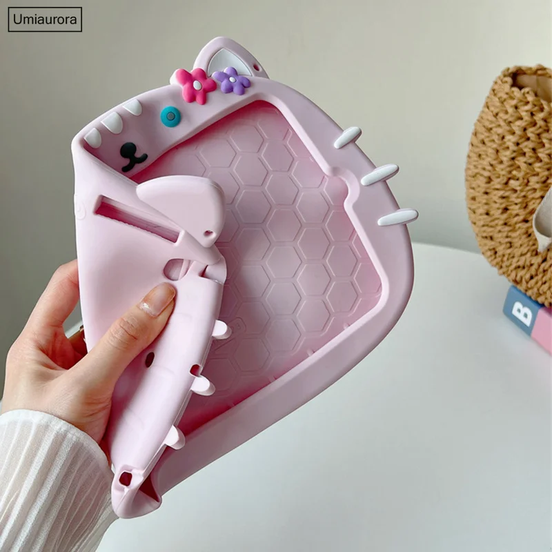 Cartoon Silicone Protetor Tablet Case para Crianças Capa para Xiaomi mi Pad 8.0 mi Pad Pro 11 Handle Cases Shell - Imagem 3