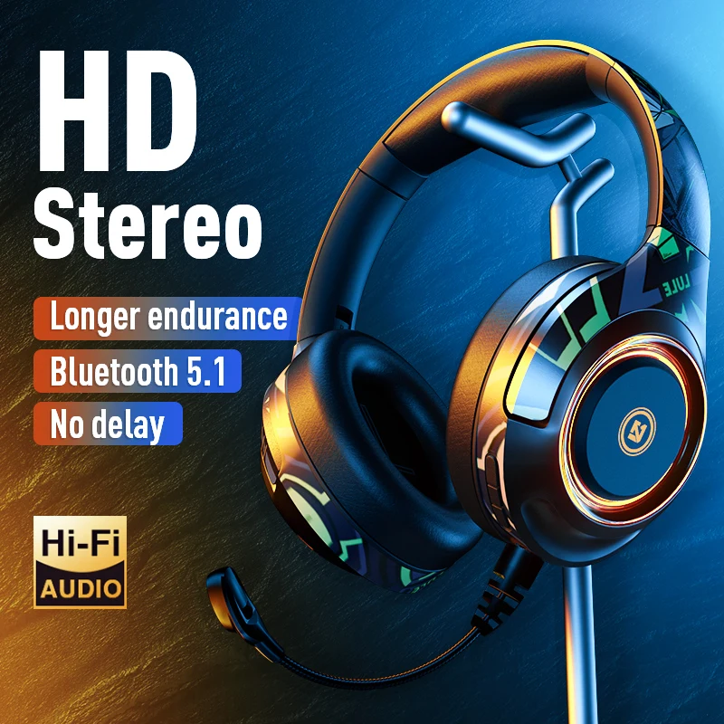 A2 Gaming Headset Studio V5.1 Wireless Earphone Stereo Over Ear Wired Headphone With Microphone For Laptop PS4 Xbox One Gamer