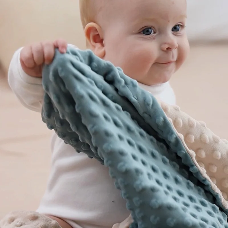 Baby Blanket Warm Fleece Infant Quilt Bedding Swaddle Wrap Newborn Soft Stroller Sleep Cover Comfortable Washable Thick Blanket 4