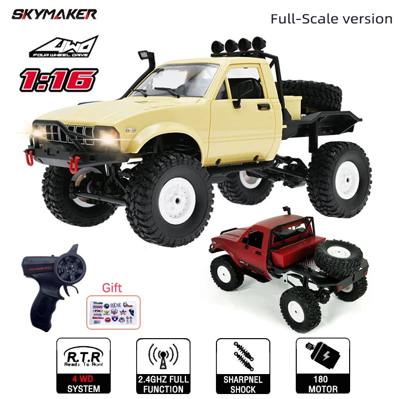 WPL C14 1:16 2.4G 2CH 4WD Mini Off-road RC Semi-truck with Metal