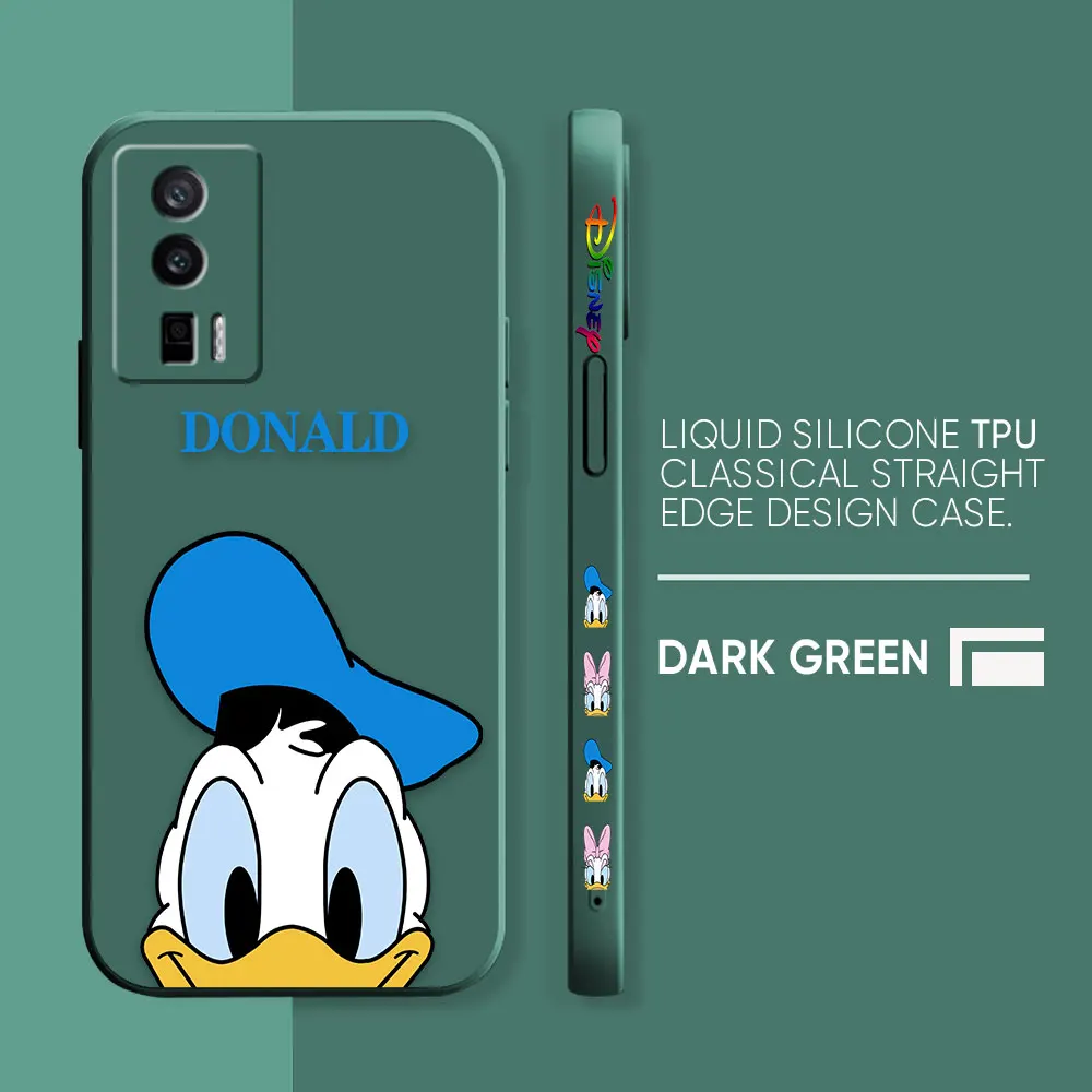 thumbnail image 1 of Case For Redmi K60E K60 K50 K40S K40 K30 9A 9 8A 8 10 Pro 4G 5G Colour Simple Liquid silicone Case Cute DONALD Daisy Mouse, 1 of 5