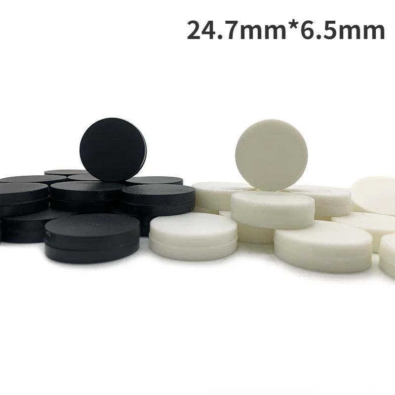 Roll of 15 Backgammon Checkers in Different Finishes and Sizes