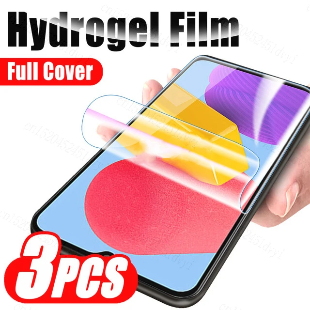 

3Pcs Hydrogel Film For Samsung Galaxy M12 M13 M14 M34 M22 M23 M31 M32 M33 F14 F34 Screen Protector On M02 M02S M30S M21 M21S M42