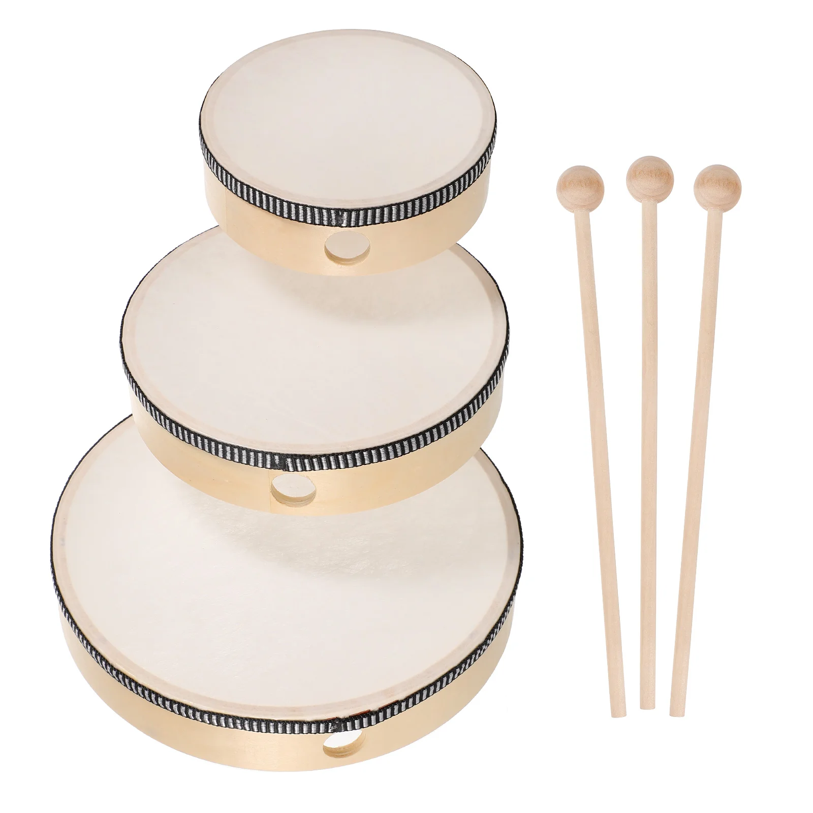 

6pcs/Set Musical Instruments Drum Circle Drums Shamanic Drum Percussion Instruments Small Drum For Kids Inch Inch Inch