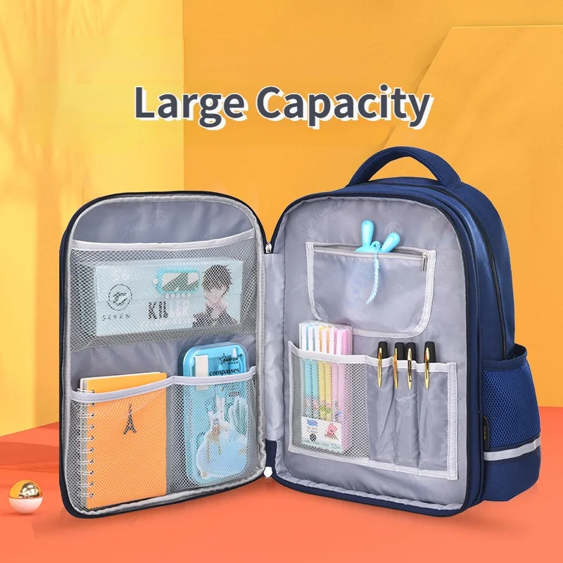 Grade 1-6 Children Cartoon Rabbit Backpacks New Cute Animal Girls Boys Students Large Capacity School Bags Fashion Breathable