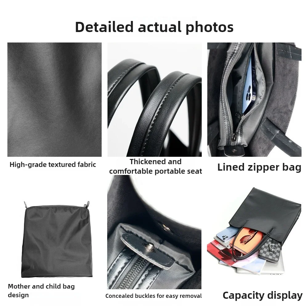 Men's Vertical Large Capaci Handbag Faionable mat Commuter Busin Laptop Bag with Sub-bag Soft PU Material maletin cuero hombre