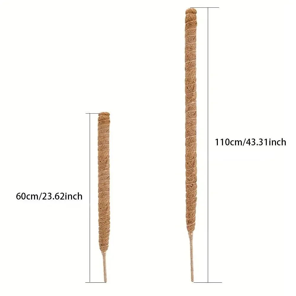 Coconut Shell Moss Palm Cane Coir Totem Poles 1Pcs 60/110cm for Plant Climbing