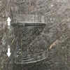 Acrylic Corner Bathroom Shelf , Bathroom Clear Floating Shower Corner Shelf No Drilling Soap and Shampoo Holder Organizer Rack 5