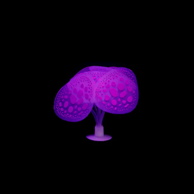 D coration d aquarium en Silicone Simulation de corail Fluorescent ornement d aquarium de poisson avec