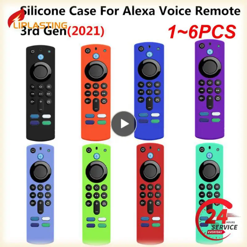 1 ~ 6 Pezzi All-New Anti-Caduta Antipolvere Per Custodia Protettiva In Silicone Morbido Fire Tv Stick (3A Generazione) Alexa Voice Remote Washable