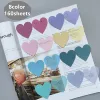 8Packs/Set Transparent Sticky Notes Self-Adhesive BookMarkers Annotation Reading Book Clear Tab Kawaii Cute Stationery 1