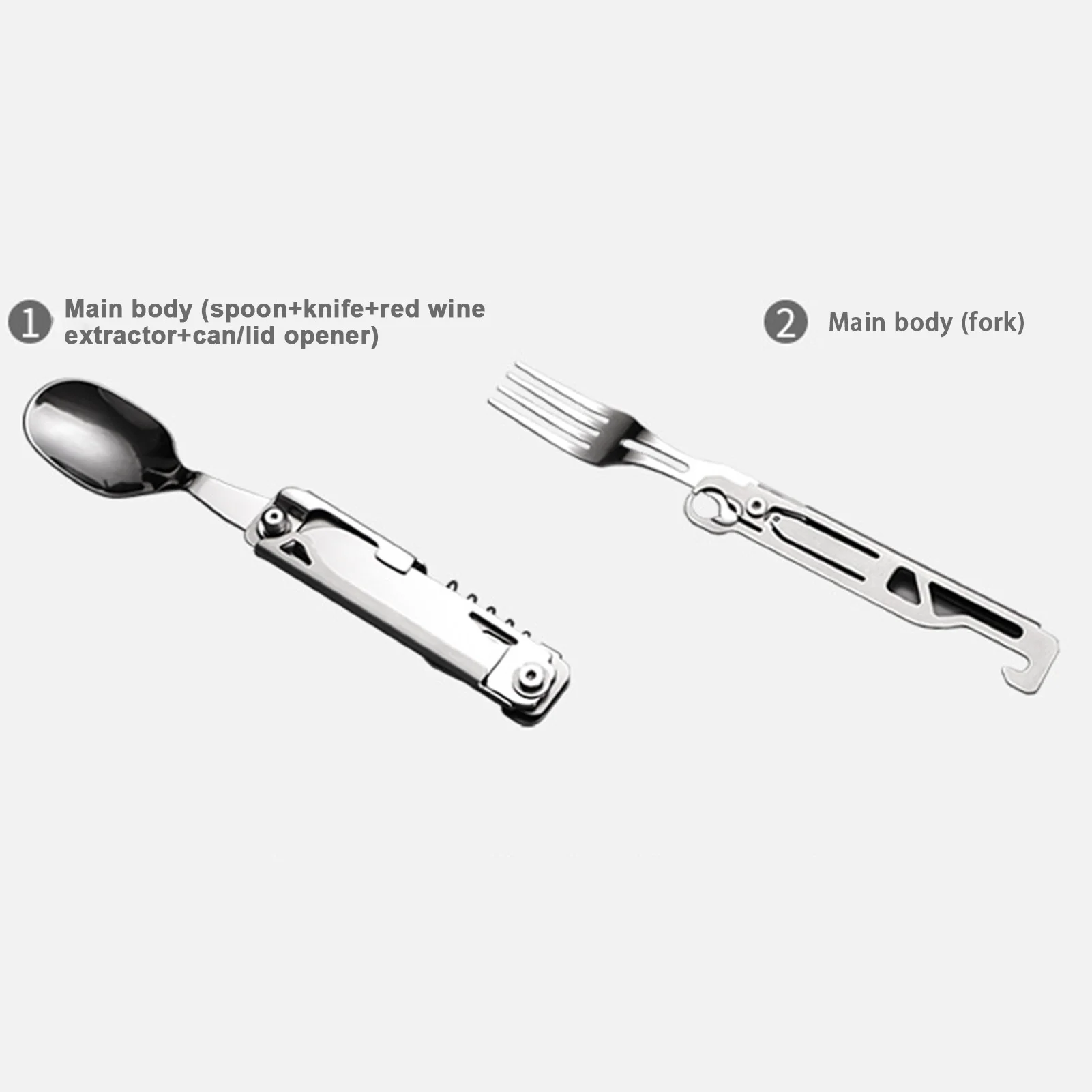 Folding Camping Cutlery Set 6