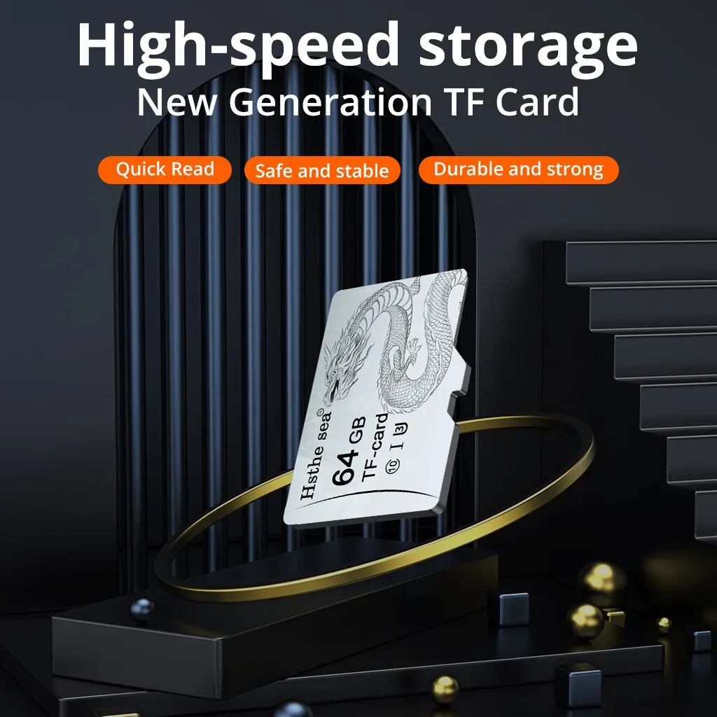 Hssea 휴대폰용 미니 SD 카드, 드론 감시 장비, TF 카드, 128GB U3 메모리 카드, 32GB U1, 64GB U3 A1 Class10