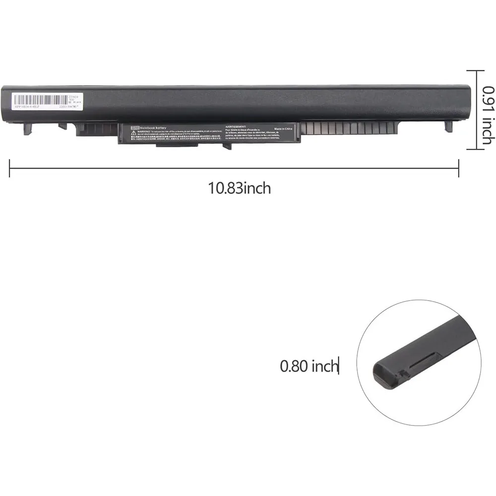 Oyomba HS04 2800 mAh Laptop-Akku für HP 807957-001 807956-001 240 G4 245 G4 246 G4 250 G4 255 G4 256 G4 Pavilion 14 15 – Detail 4