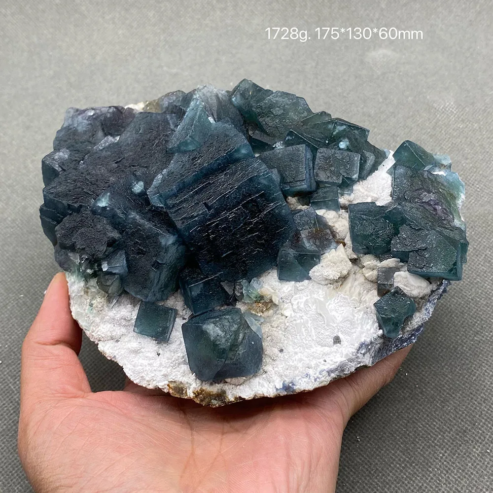 100% Natural Inner Mongolia blue Fluorite Mineral specimen cluster Stones and crystals Healing crystal Free shipping