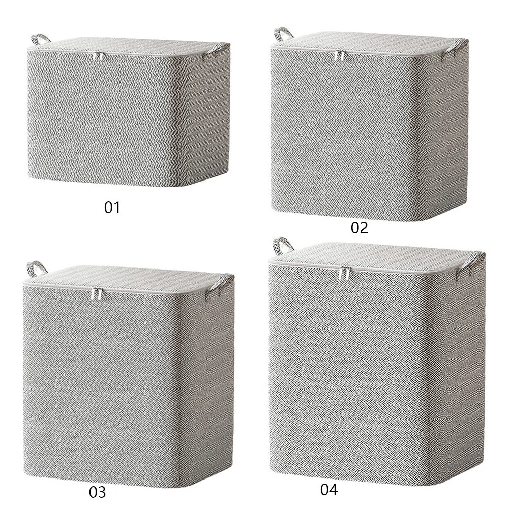 4PCS Household Large Capacity Clothes Storage Bag Dustproof Organizer Foldable Dustproof Bag House-Moving for Quilt Clothing Toy 4