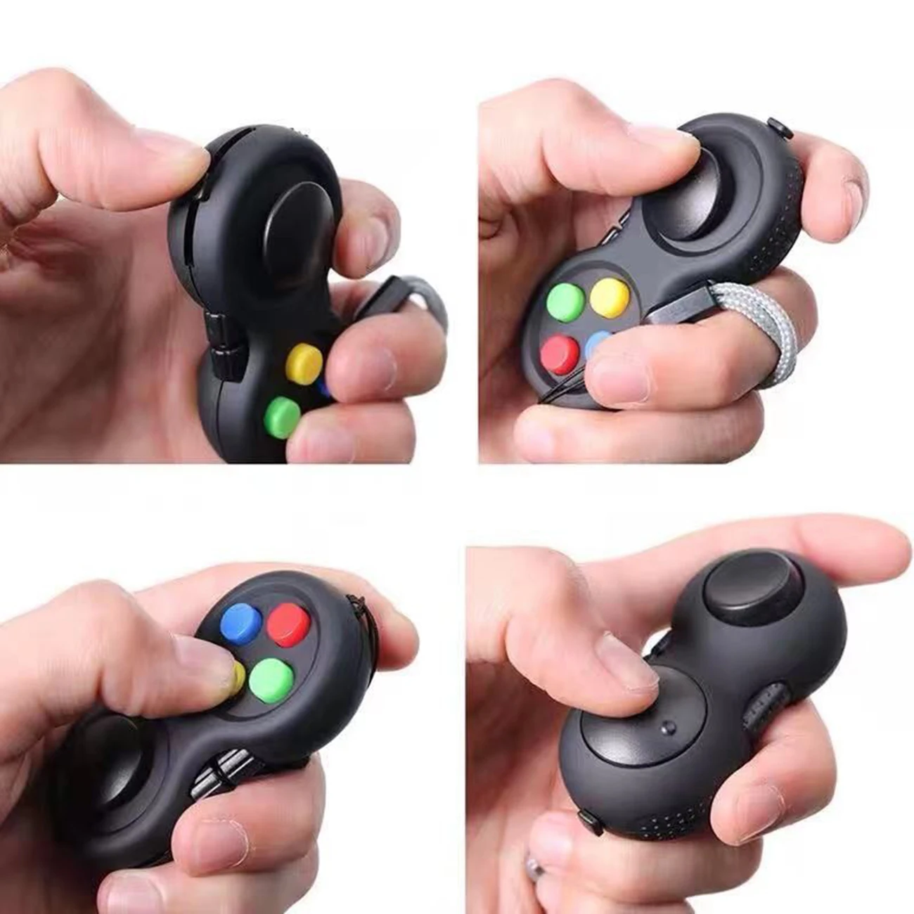 2pcs Fidget Toys Anti-Stress Fingertip Decompression Dice for Autism Anxiety Relief Relax Cube