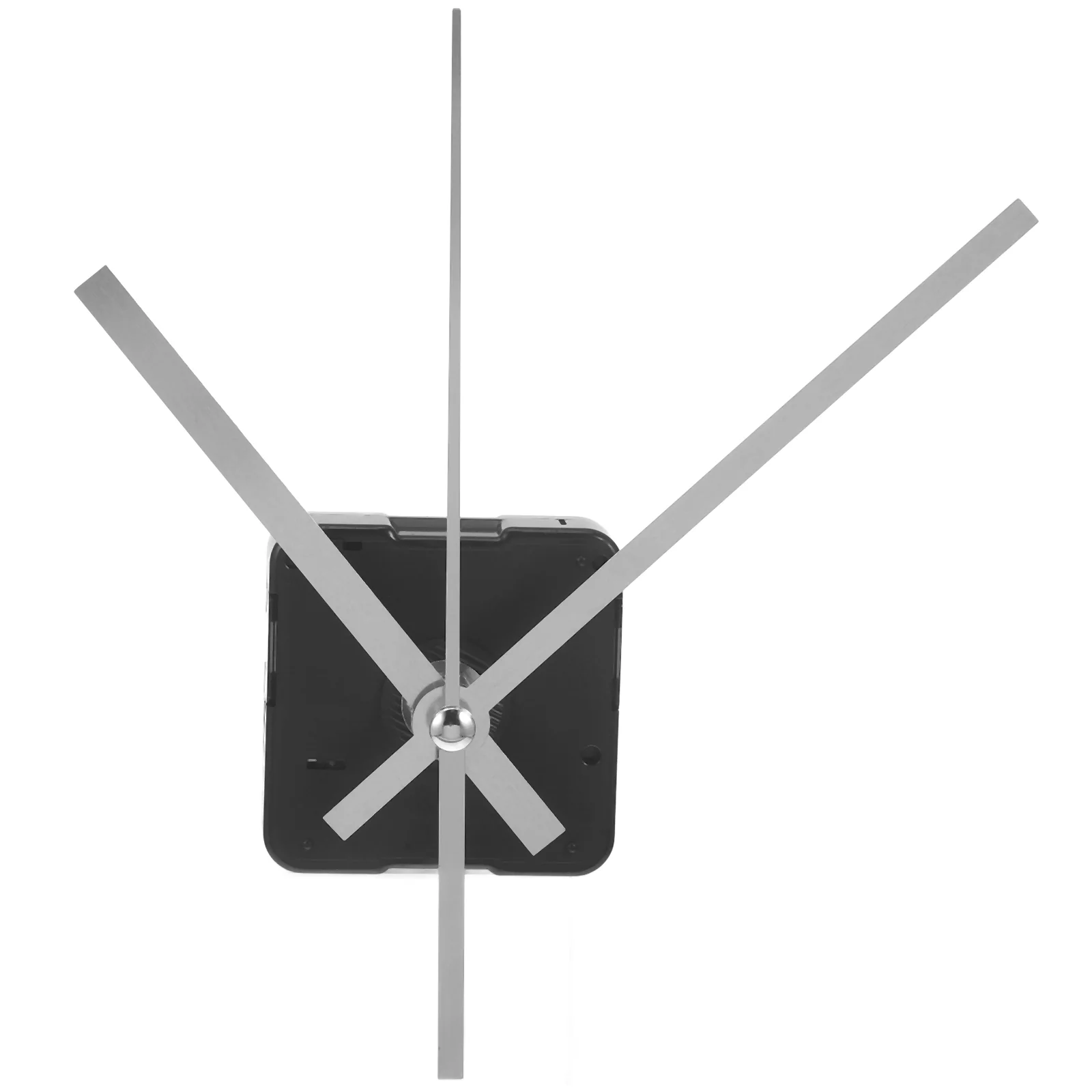 s Silver Diy Durable Metal Clock Movement Mechanism Silent Non Ticking Home Decor Parts Replacement Kit Travel Quartz Motor Core