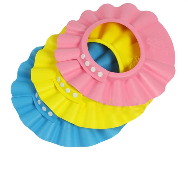Adjustable Shower Cap 1PC Protect Shampoo For Baby Health Bathing Waterproof Hat Kid Wash Hair Shield Hat