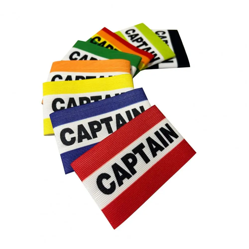 Captain Armband Fastener Tape Printed Elastic Arm Strap Team Leaders Football Rugby Basketball Captain Band football armband soccer arm band