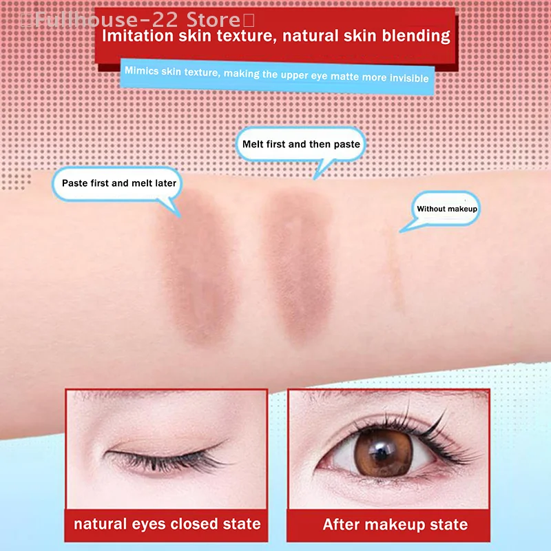 【MAX-22】3D 지원 보이지 않는 이중 눈꺼풀 테이프 자체 접착식 투명 눈꺼풀 스티커 방수 섬유 스티커