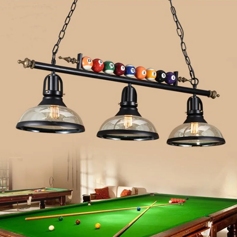 Grand Lustre Vintage Industriel 90cm, Métal Vieilli Gris, Deux Globes, Pour Salon