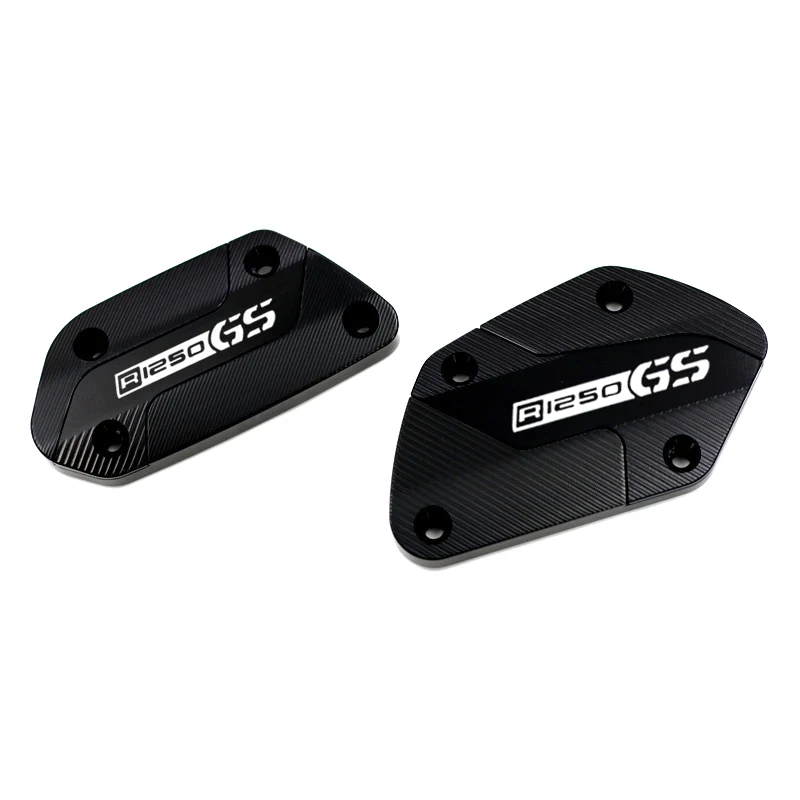 Premium Aluminum Front Clutch & Brake Fluid Reservoir Cap Cover for Adventure Motorcycles