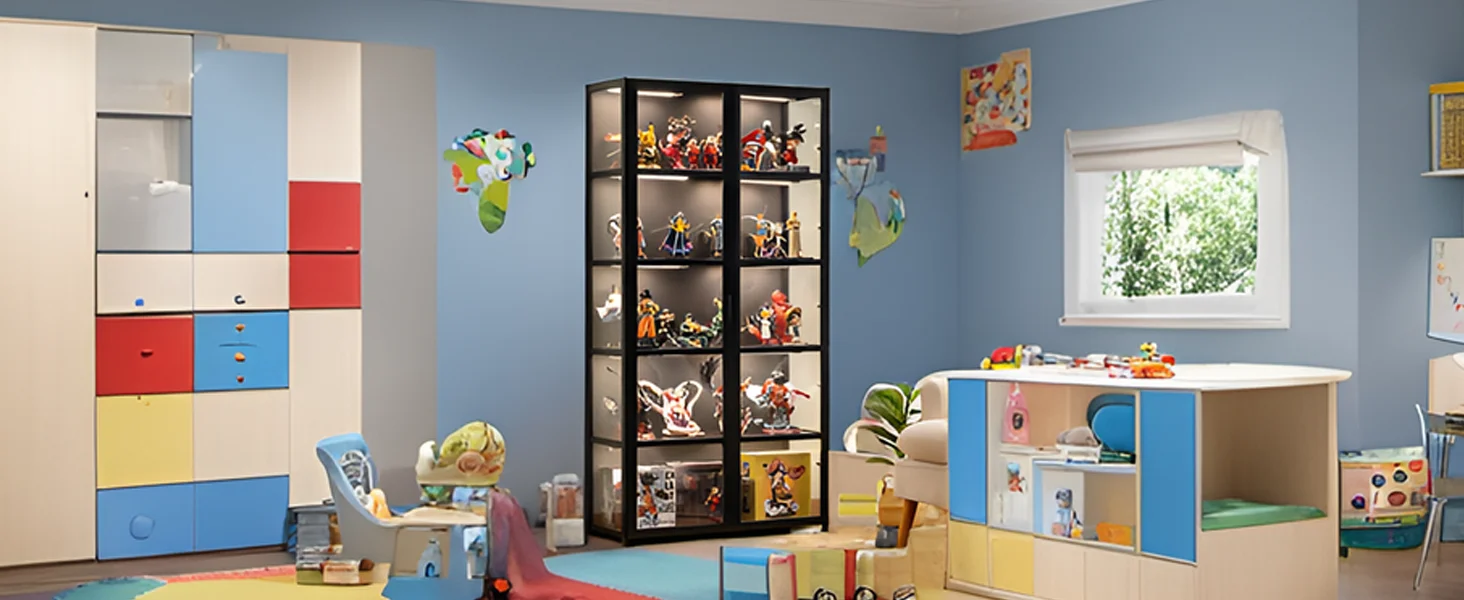 trophy case display cabinet for kids