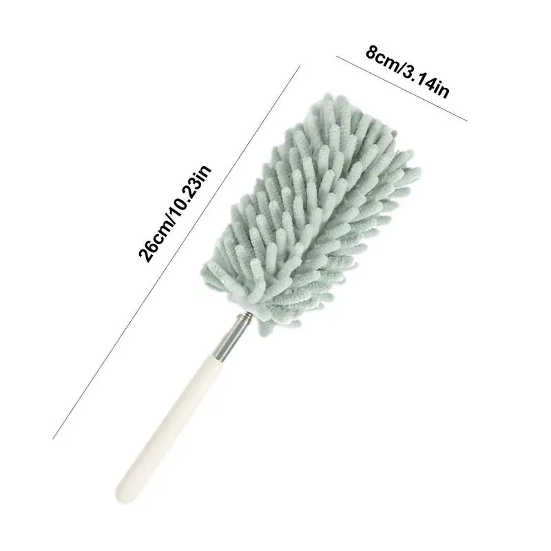 Extendable Feather Duster Washable Telescopic Cleaning Brush Bendable Head & Long Handle Dusters For Automotive Households