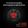 LED-Licht vorne am Radfahrhelm Unisex mit wiederaufladbar via USB für MTB-Scooter-Roller-E-Bike 4