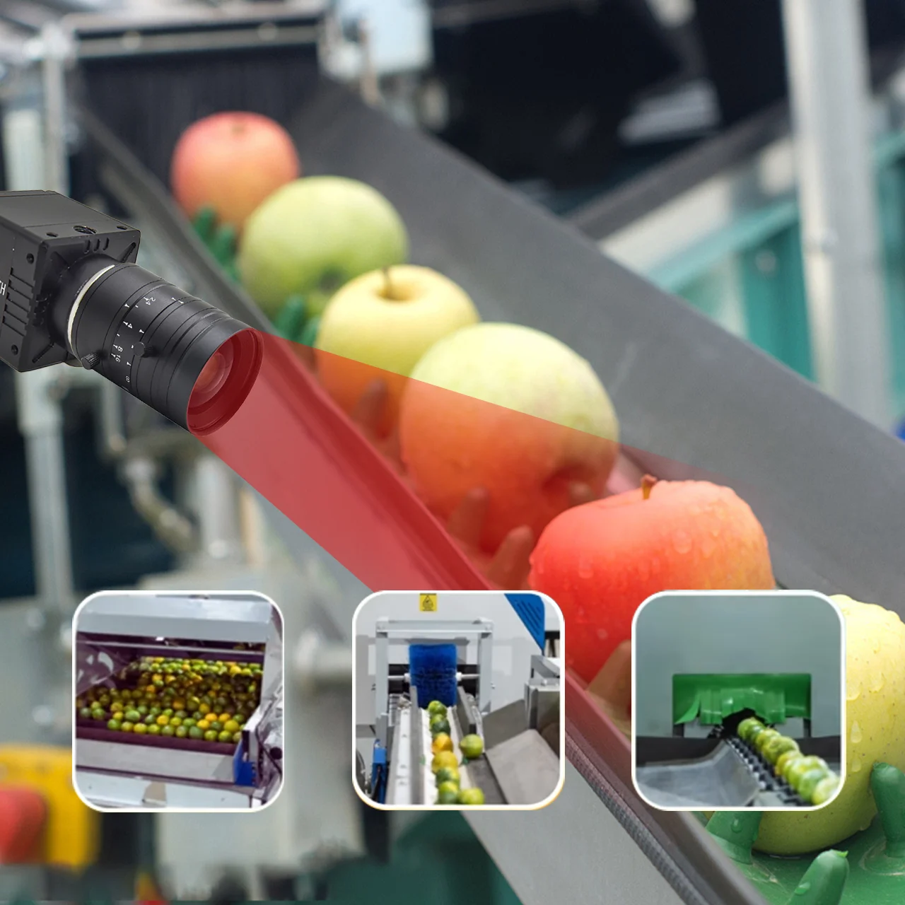 High Sensitivity 4K RGB+NIR 400-1100nm 40kHz Cameralink Color Line Scan Infrared Camera for  Web Inspection 3