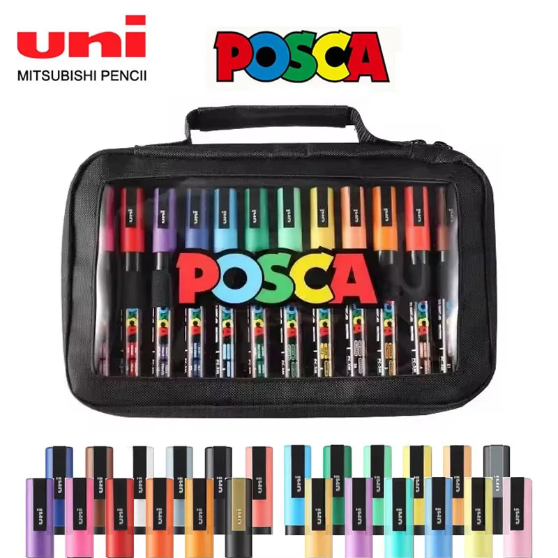 UNI POSCA Marker Pen Set Acrylic POP Poster Pen