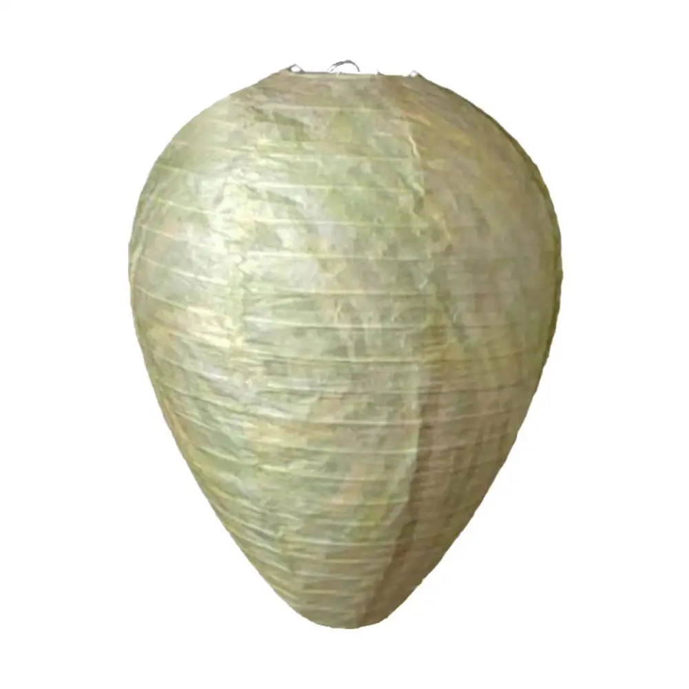 Hanging Wasp Nest Decoy Outdoor Waterproof Fake Wasp Nest Decoy Hornets Plastic Insects Paper Drive Beehive Lantern
