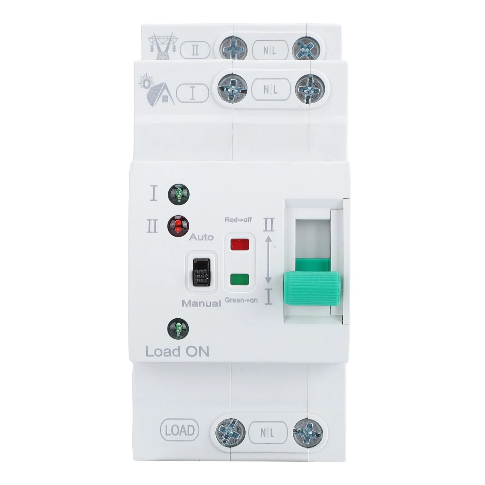 מיני ATS מתג העברה ידני אוטומטי 2P 80A מחולל ביתי כפול מתג בחירת חשמל אוטומטי מתקן רכבת DIN דק מאוד