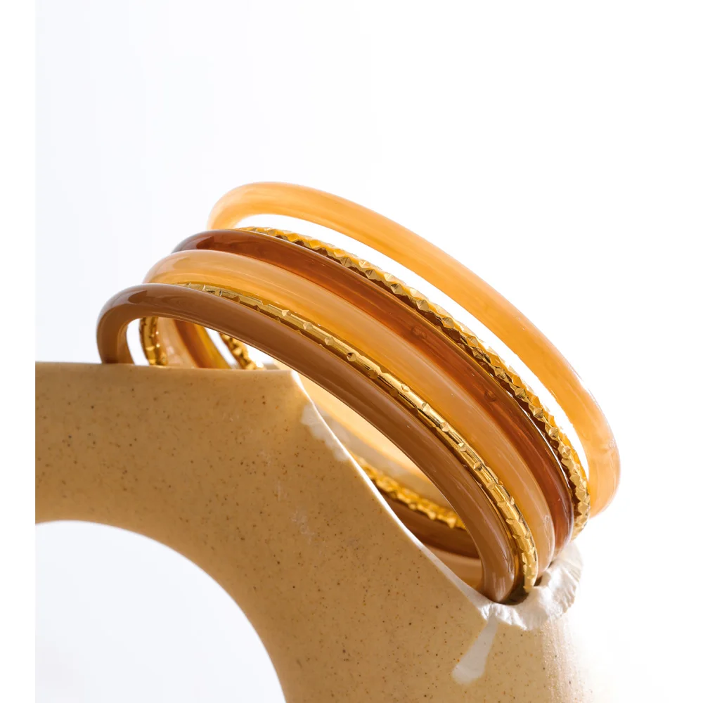 Yhpup Resin Stacking Bracelet