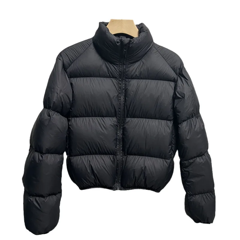 Short and Thickened Down Jacket for Women Winter Standing Collar White Duck Down Jacket Trend