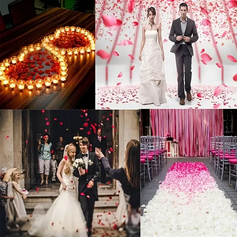 Artificial Fake Rose Red 6