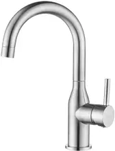 

Single Lever Rod Sink Faucet 1 Hole Rod Brushed Nickel Kitchen Faucet Modern Commercial Faucet for RV Sink