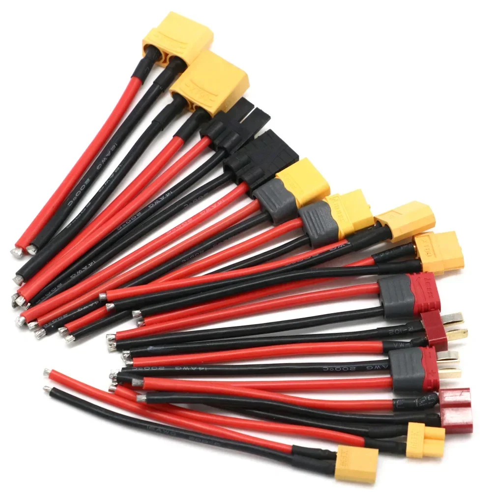 2x10pcs JST-XH Connector 2-6S B6 Cable De Silicona Ambre 10cm Sunnimix Enchufe Adaptador De Conector Jst Xh