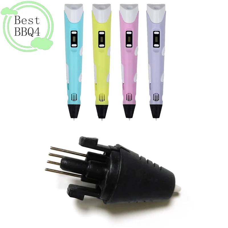 BBQ4 1pc 50mm + 35mm 프린터 펜 인젝터 헤드 노즐 2세대 3D 5V 인쇄 펜 부품용