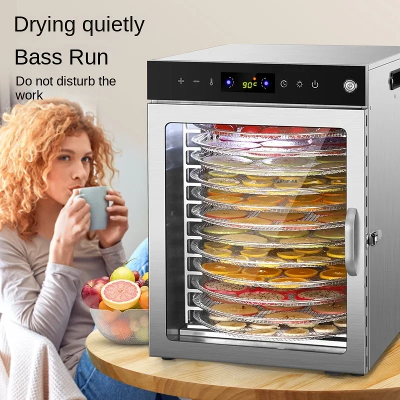 Fruit Dehydrator Beef Jerky 360 ° Rotating Commercial Foodstuff Dryer Vegetable Medicinal Meat Fish and Shrimp Air-Dried Chassis 2