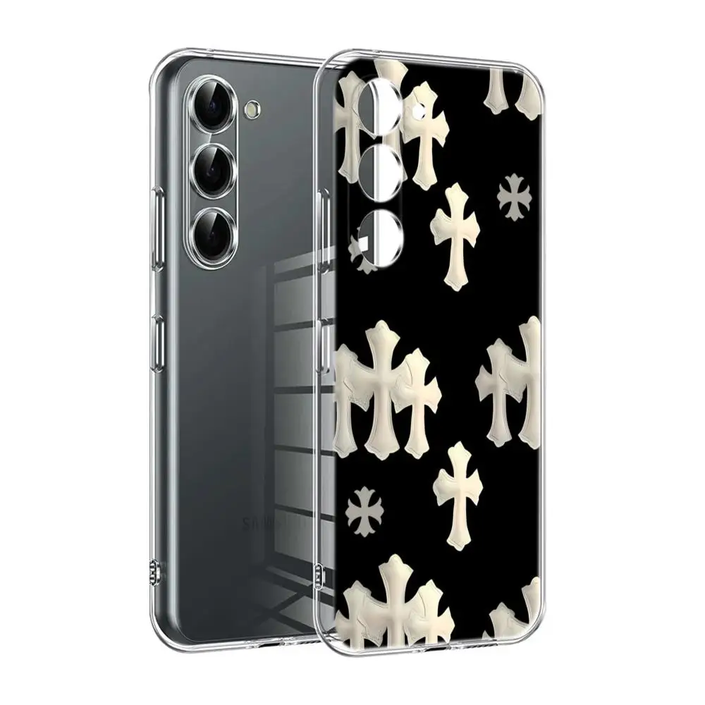 Luxury Cross Back Cover Phone Case - Premium TPU Soft Shell Design