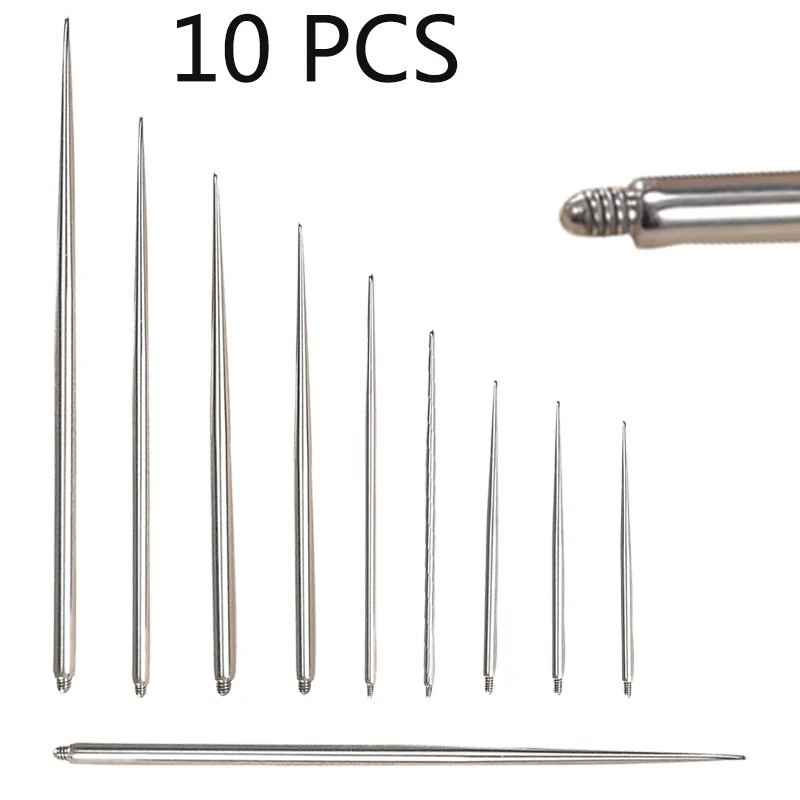10PCSG23TitaniumPiercingNeedlesSize18g14g16gNeedlePuncture