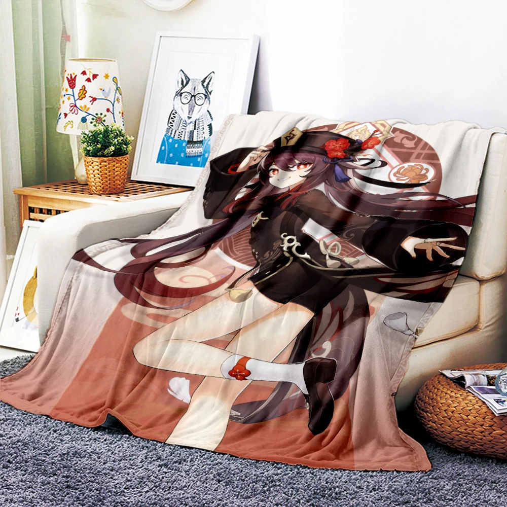 Cartoon Anime Genshin Impact Plush Blanket Toss On Sofa Home Decor Soft Heat  Washable Blanket - Blanket - AliExpress