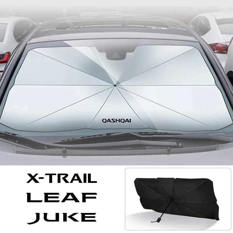 Car Windshield Sunshade Umbrella Car Front Shading For Nissan Qashqai j11 j10 Juke XTrail t32 Tiida Leaf Versa accessories