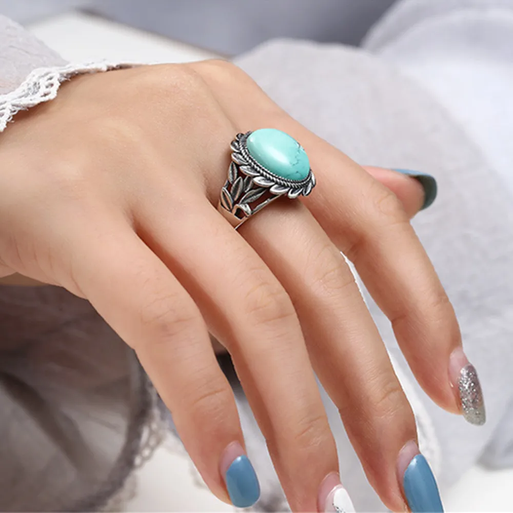 Ring Setting for 12x14mm Oval Cabochons Ring Blank 925 Sterling Silver Ring Blank Adjustable Ring Base RB047S