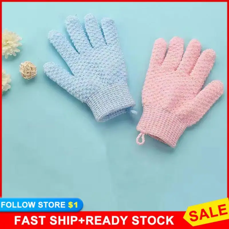 

New Cleaning Bath Glove Shower Scrub Body Massage SPA Foam Rubbing Mud Peeling Exfoliating Five-Finger Bathroom Accessories